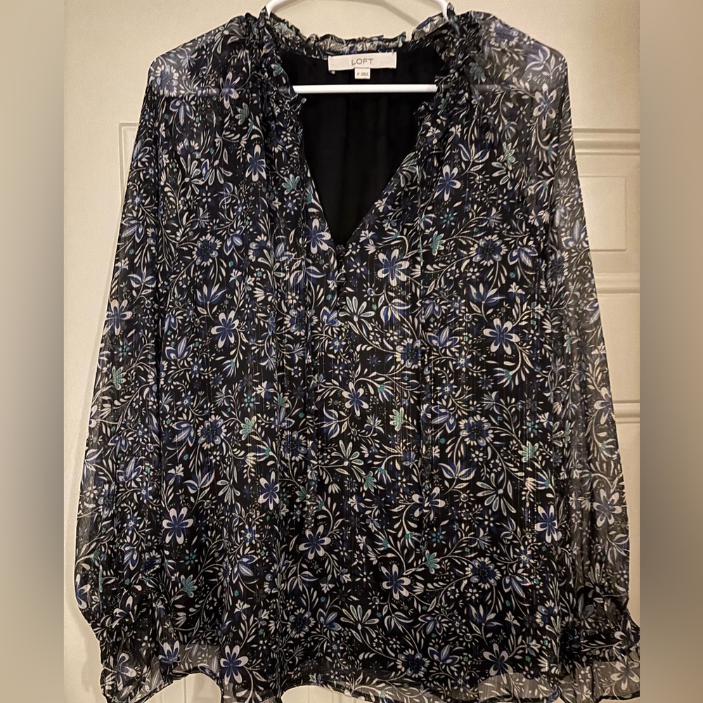 Size medium glitter blouse from Loft